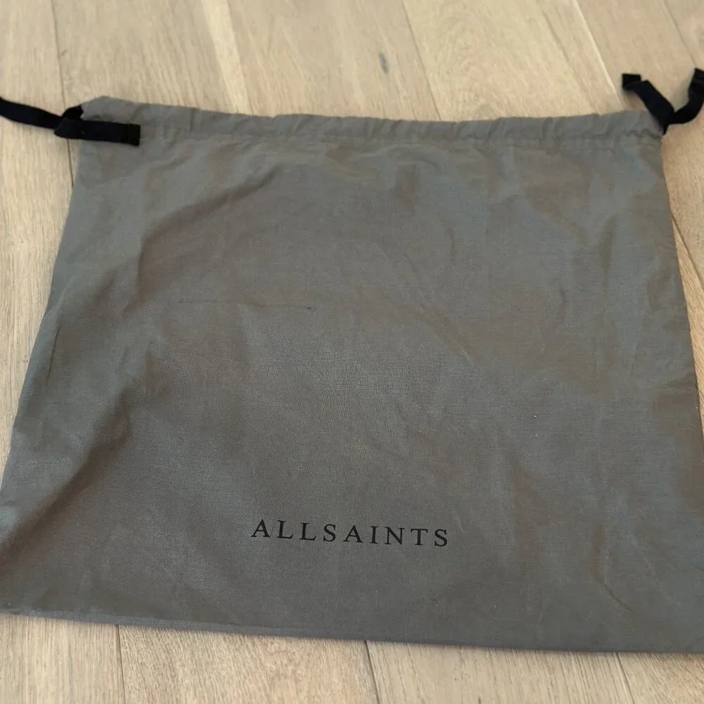 All Saints Freedom Slouchy Hobo Bag - Gray Suede